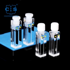 Cubetas de laboratório seláveis ​​de quartzo