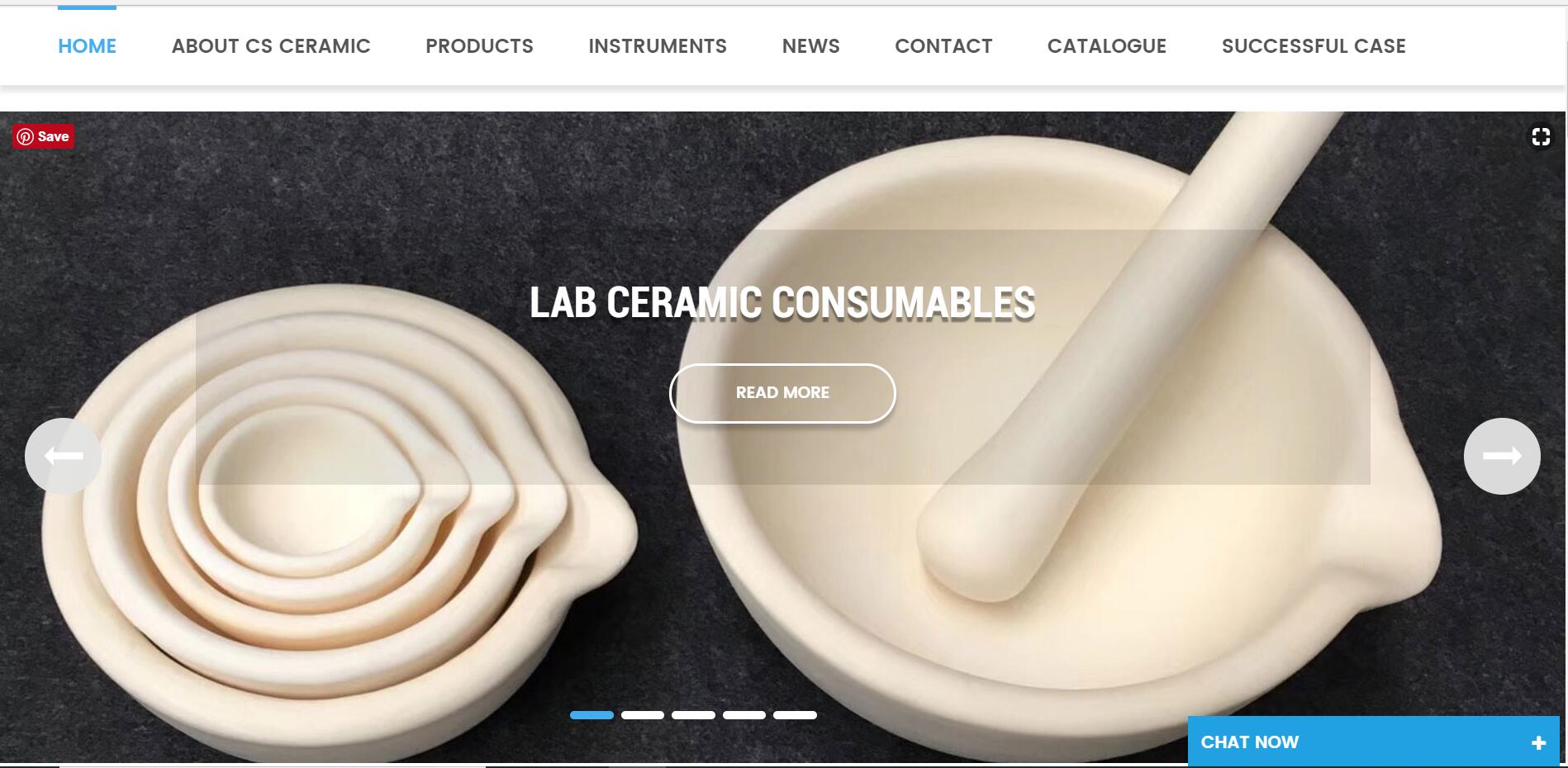 Site oficial da CS Ceramic tem dez tipos de interfaces de linguagem agora